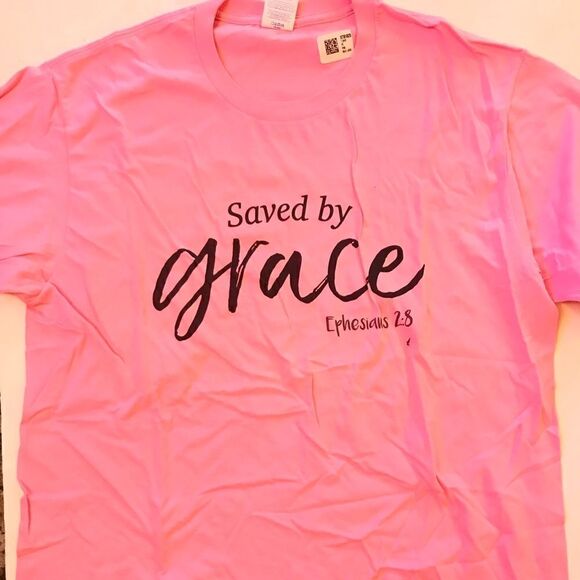 Saved By Grace Graphic T Shirt - Picture 1 of 4